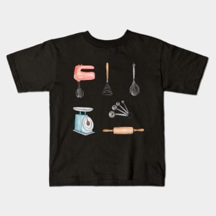 Cooking Baking Kitchen Tools Kids T-Shirt